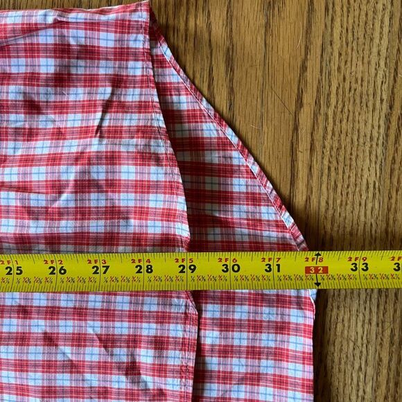 BILLY REID Red Check Gingham Long Sleeve 100% Cotton Shirt   Mens Size XL - Picture 6 of 8